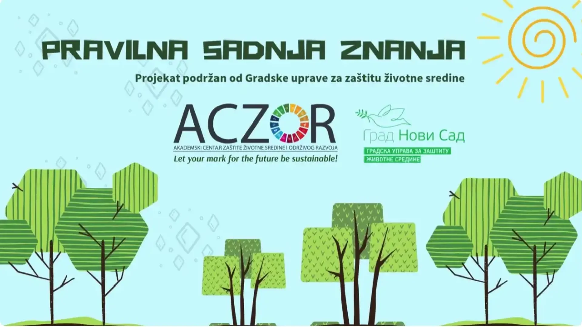 Četiri video vodiča o pravilnoj sadnji drveća u okviru projekta „Pravilna sadnja znanja“